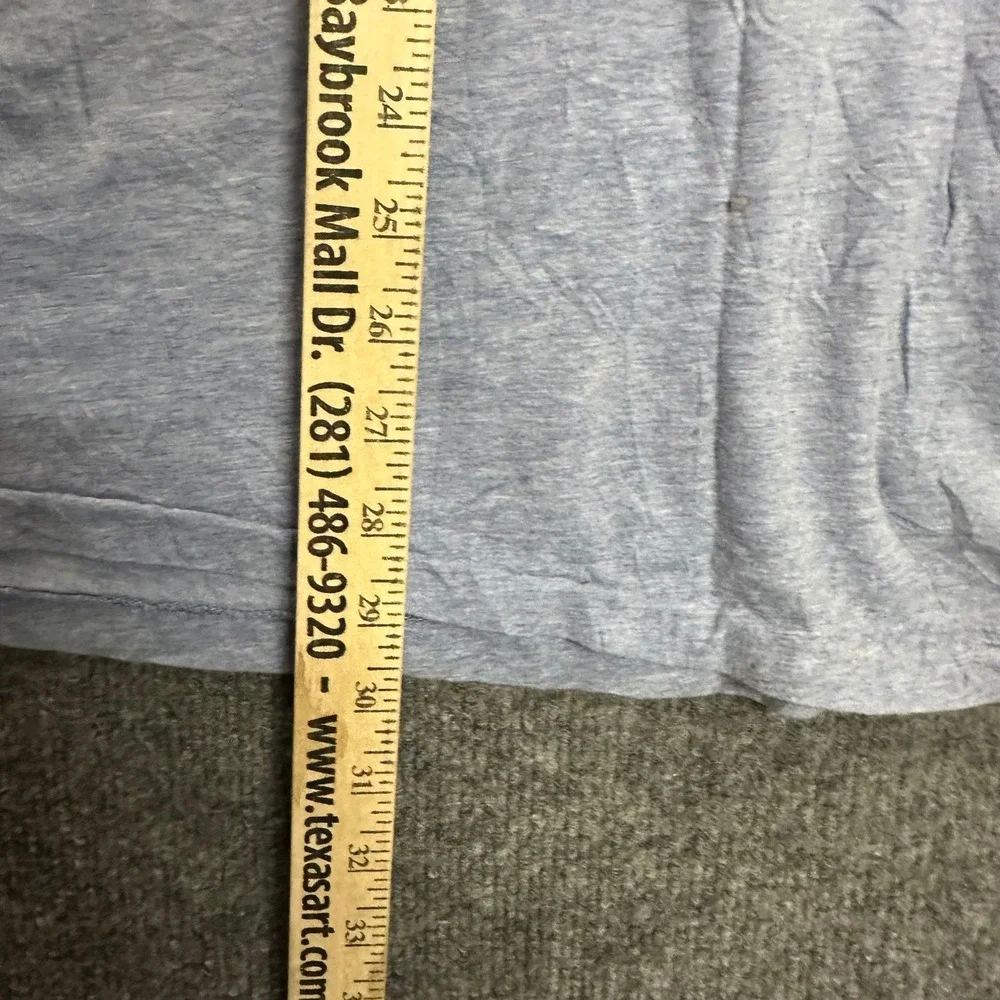 Polo Ralph Lauren T-Shirt Mens Size XXL Light Blue Heathered Cotton Short Sleeve